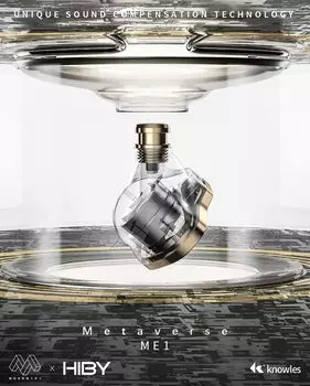 Гибридный драйвер Muse HiFi ME1, оснащенный аутентичными проводными наушниками MuseHiFi IEM серебристого цвета (Динамический драйвер/BA-драйвер) Многоконтактный (3,5 мм 4,4 мм 2,5 мм)