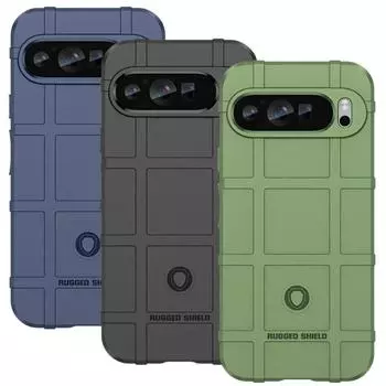 Гибридный прочный бронированный чехол для Google Pixel 9 Pro XL 8 7 8A Otter Case Box прочный военный противоударный чехол для бизнеса с полной защитой For Pixel 9 зелёный