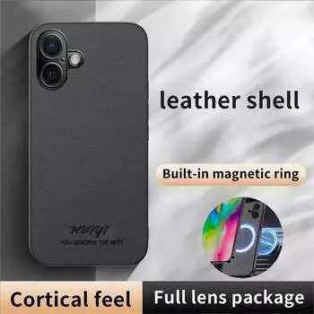 Гибридный прочный бронированный деловой магнитный чехол для iPhone 16 Pro Max Plus Otter Case Box противоударный магнитный защитный чехол для задней панели For iPhone 16 серый