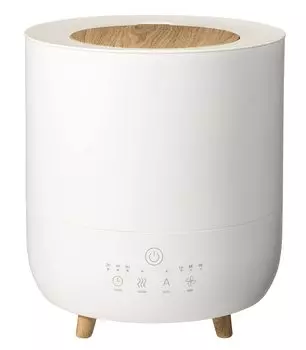 Гибридный увлажнитель воздуха Three Up с максимальным объемом увлажнения 10 Tatami Fogmis White с гарантией 1 год, ограниченная авторизованным объемом 3,5 л и производительностью 350 мл/ч HB-T2153WH