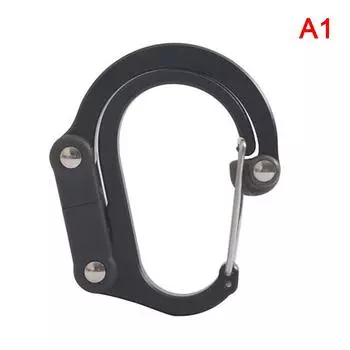 Гибридный зажим для шестерни — карабин с вращающимся крючком, прочные незапирающиеся зажимы чёрный
