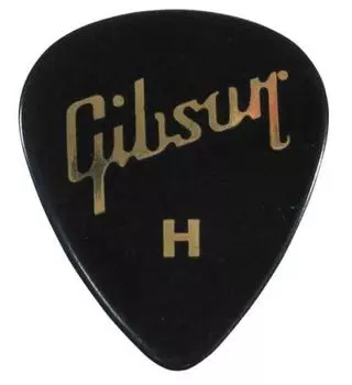 Gibson Pick Teardrop HEAVY-BLK x 10 шт. набор