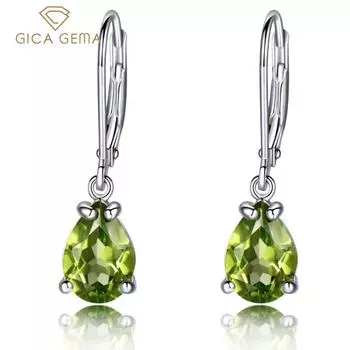 Gica Gem из стерлингового серебра 925 пробы в форме воды, длинные стильные классические серьги-лидеры продаж для женщин, изысканный темперамент, высококачественные ювелирные изделия, подарок на День матери 925 Silver