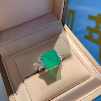 GICA GEMA 100% стерлинговое серебро 925 пробы 12*12 мм цирконы драгоценный камень сапфир цитрин свадебное обручальное коктейльное кольцо для пары ювелирные изделия US 5 красный