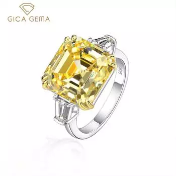 GICA GEMA 100% стерлинговое серебро 925 пробы с цирконами и драгоценными камнями, обручальное кольцо, ювелирные изделия US 5 синий