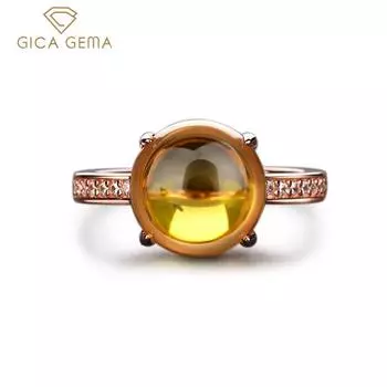 Gica Gema из стерлингового серебра 925 пробы, овальное индивидуальное модное высококачественное новое женское кольцо, женское очаровательное ювелирное изделие на палец, свадебный подарок на помолвку 5 синий