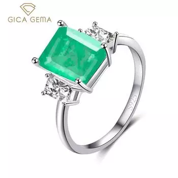 GICA GEMA Роскошное женское кольцо из стерлингового серебра 925 пробы с драгоценными камнями Параиба 10*14 мм, серебряное свадебное ювелирное изделие, подарок 10 розовый