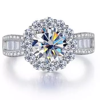 Gica Gema роскошные европейские и американские свадебные аксессуары принцессы с двухкаратным цирконом и бриллиантами About 17.2mm белый