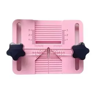 Гид для сверления серег из полимерной глины, подставка для сверления отверстий в серьгах из полимерной глины, инструмент для изготовления украшений из полимерной глины, инструмент для сверления серег, ожерелий, подвесок розовый