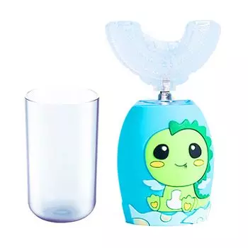 GideaTech электрическая зубная щетка звуковая зубная щетка звуковая вибрационная щетка IPX7 водонепроницаемая 4-го поколения U-типа (синий) синий