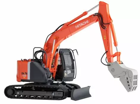 Гидравлический экскаватор Hasegawa Hitachi Construction Machinery ZAXIS 135US Crusher Технические характеристики машины Пластиковая модель 66103 1/35