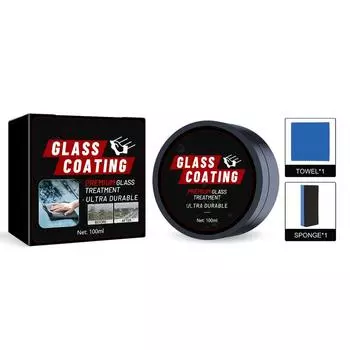 Гидрофобное покрытие для лобового стекла 100 мл Покрытие для стекла для лобового стекла Простой в использовании безопасный защитный слой масляной пленки CHINA
