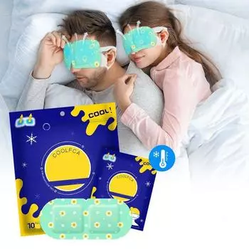 Гидрогелевая холодная маска для глаз, одноразовая ледяная повязка для глаз, повязка для сна 1pcs