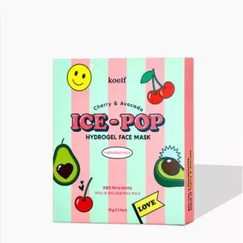 Гидрогелевая маска для лица Koelf Cherry & Avocado Ice-Pop (3 варианта) #1PACK