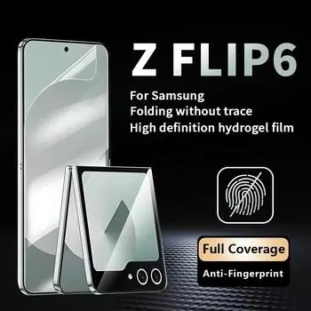 Гидрогелевая мягкая передняя пленка для полного экрана Samsung Galaxy Z Flip Z Flip3 Z Flip4 Z Flip5 Z Flip6 Z Flip