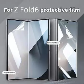 Гидрогелевая мягкая передняя пленка для полного экрана Samsung Galaxy Z Fold3 Fold4 Fold5 Fold6 Z Fold3