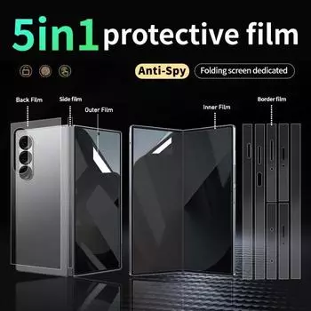 Гидрогелевая пленка для конфиденциальности для Samsung Galaxy Z Fold 3 4 5 6 Защитная пленка для экрана от шпиона Z Fold 4