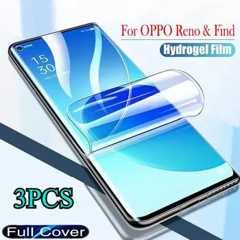 Гидрогелевая пленка для OPPO Reno 12 12F 11 11F 10 8 8t 8z 7 7z 6 6z Pro Plus 4G 5G Защитная пленка для экрана For F21 Pro 5G чистый