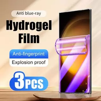 Гидрогелевая пленка для Samsung Galaxy S23 Ultra S22 Plus S10 5G lite S20 S21 FE S8 S9 S10E, 3 шт., защитная пленка для экрана, не стекло Note 8 чистый