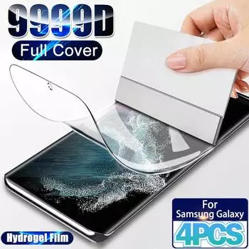 Гидрогелевая пленка для Samsung Galaxy S24 S23 S22 S21 S20 Plus Ultra Защитная пленка для экрана Note 20 10 9 S10 S9 Lite FE S10E S20FE 5G S 22 For Samsung A12 чистый