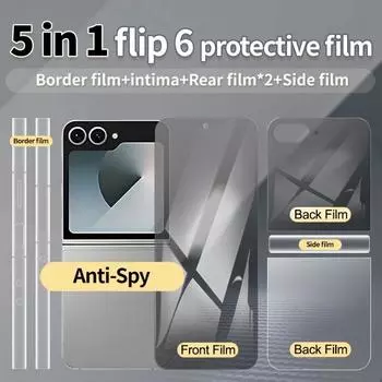 Гидрогелевая пленка для Samsung Galaxy Z Flip 6 5 4 3 Защитная пленка для предотвращения подглядывания Защитная пленка для экрана Z Flip6 Z Flip5 Galaxy Z Flip
