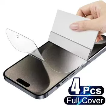 Гидрогелевая пленка с полным покрытием для iPhone 15 Pro Max, защитные пленки для iPhone X XR XS 7 8 Plus 14 13 12 11 Pro Max, не стекло iphone 11 чистый