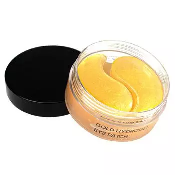 Гидрогелевые патчи для глаз Fromnature Gold Hydrogel Eye Patch 60 листов 1,5 г x 60 патчей, гидрогелевая увлажняющая маска для глаз M жёлтый