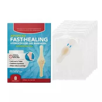 Гидроколлоидная гелевая повязка для пальцев рук и ног, адгезивная, уход, гелевый пластырь, гелевый пластырь One Size белый