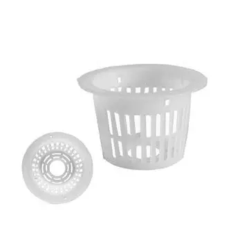 Гидропонная подставка для беспочвенной посадки растений, сетчатый горшок для рассады, посадочный горшок, фиксатор корней, гидропонная корзина белый