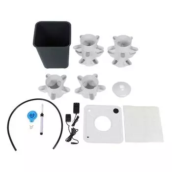 Гидропонное выращивание Вертикальная башня Автоматический комплект для гидропонного проращивания в помещении для любителей садоводства чёрный