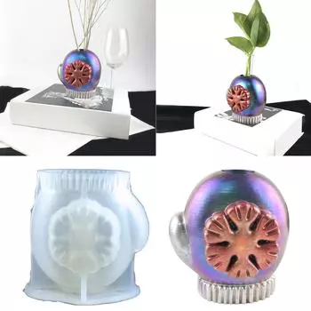 Гидропонный бетонный силиконовый горшок форма для суккулентного цветочного горшка глиняные цементные гипсовые формы DIY домашний сад цветочные горшки форма