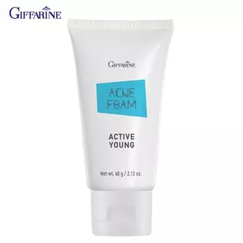 Giffarine Active Young Acne Очищающая пенка для лица 60 г. 21602 - Тайский уход за кожей 60 g.