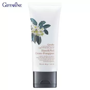 Giffarine Glamorous Beaute Крем для рук и ногтей - Франжипани, экстракт франжипани, гидролизованный кератин, масло жожоба и витамин Е, 40 г 10715 40 g