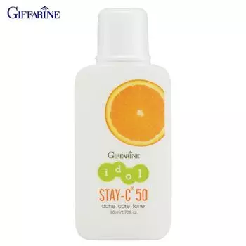 Giffarine Idol STAY-C® 50 Acne Care Toner, Тонер-лосьон для глубокого и нежного очищения с формулой без спирта и отдушек, 80 мл 22206