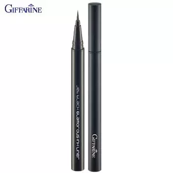Giffarine Jet Black Glamorous Ink Liner, матовая текстурирующая подводка для глаз с гладкой поверхностью для легкого нанесения, 0,5 мл 13111