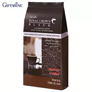 Giffarine Royal Crown Black, чудесное ощущение концентрированного черного кофе., (Тайский кофе в зернах) 30 пакетиков 41210