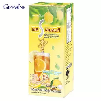 Giffarine S LEMON TEA, растворимый чайный порошок для смешанных напитков со вкусом лимона, с L-карнитином и витаминами, 10 пакетиков 41812 10 sachets
