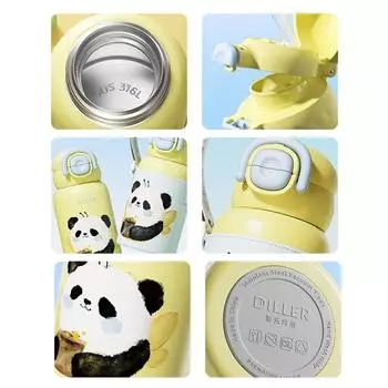 Gift Cute Insulation Cup Creative Large Capacity Braising Beaker 316 Stainless Steel Thermal Water Bottle