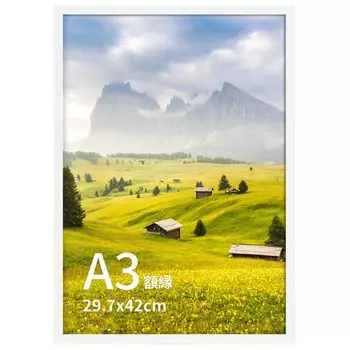 GIFT GARDEN Picture Frame Photo Frame A3 Award Frame Lightweight Size Wall Hanging Type White Landscape Poster Decoration 1 Piece белый