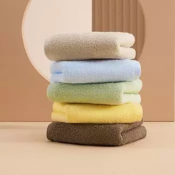 Gift Towel 34x75cm Colour Cotton Bath Towel Luxury Thickened Couple Shower Towel Comfortable Quick-drying Face Towel Face Wash синий