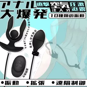 Giftoyou Anal Plug Anal Expansion Device Anal Expansion Pump Types of Vibration Remote Inflatable Silicone with Remote Control Anal Development SM