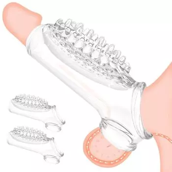 Giftoyou Penis Penis Устройство для удержания пениса для очень высокого увеличения, изготовленное из легкого в использовании кольца для взрослых секс-игрушек SM, мешок, мужчины, толстый, комплект из 2 предметов,