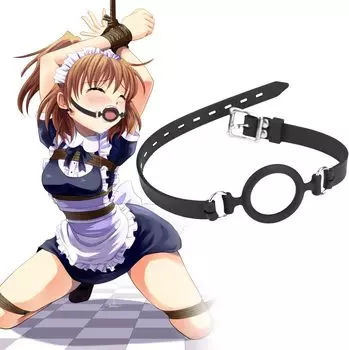 Giftoyou SM Товары SM Игровые ограничения Gag Cuffs Ring Gag SM Ограничения Косплей Реквизит Ball Play Звукоизоляция Регулируемый ремень Секс-игрушки