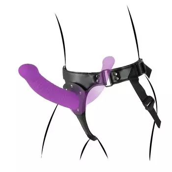 Giftoyou Strapon Двойной дилдо с двойной головкой SM Унисекс Размер Регулируемый SM Товары Кожаные штаны Включены Секс-игрушка Страпон
