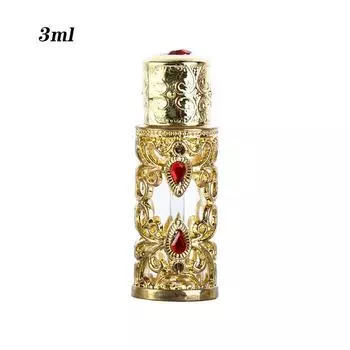 Gifts Antiqued Metal Arabian Style Dubai Style Essential Oil Bottles Bottles Cosmetic Container Refillable Bottles