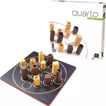GIGAMIC Quarto Авторизованная настольная игра Настольная игра Развивающая игрушка Игрушка для тренировки мозга у детей Франция [Японский дистрибьютор]