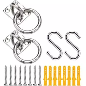 GiGant SUS304 нержавеющая сталь комплект крепежа для гамака для помещений с настенным потолочным балочным креслом гамак S-образный крюк из нержавеющей стали (Размер М10)