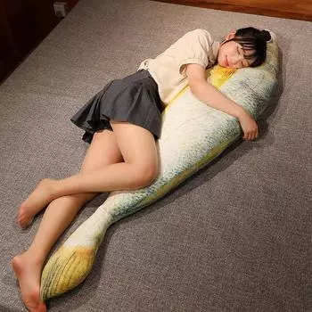 Гигантская 180 см имитация желтой рыбы плюшевые игрушки мягкая подушка в виде животного карпа креативная подушка для сна для детей девочек элегантный подарок 60cm