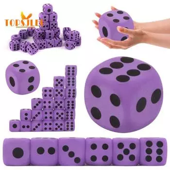 Гигантская игрушка-блок для игры в кости из пены EVA - супер мягкая, водонепроницаемая, очень эластичная, износостойкая, снимает беспокойство фиолетовый
