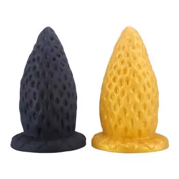 Гигантская клубника секс-продукт мягкий силикон тяжелый супер толстый хризантема расширение SM секс-игрушки для мужчин и женщин секс-продукт Gold-S Code